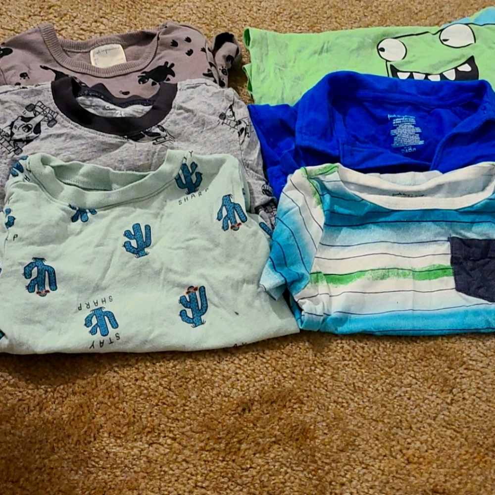 6 pack Toddler 24months to 2T pack of 6 tshirts